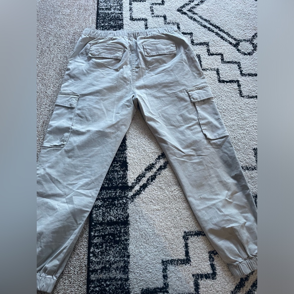 Zara light grey cargo pants